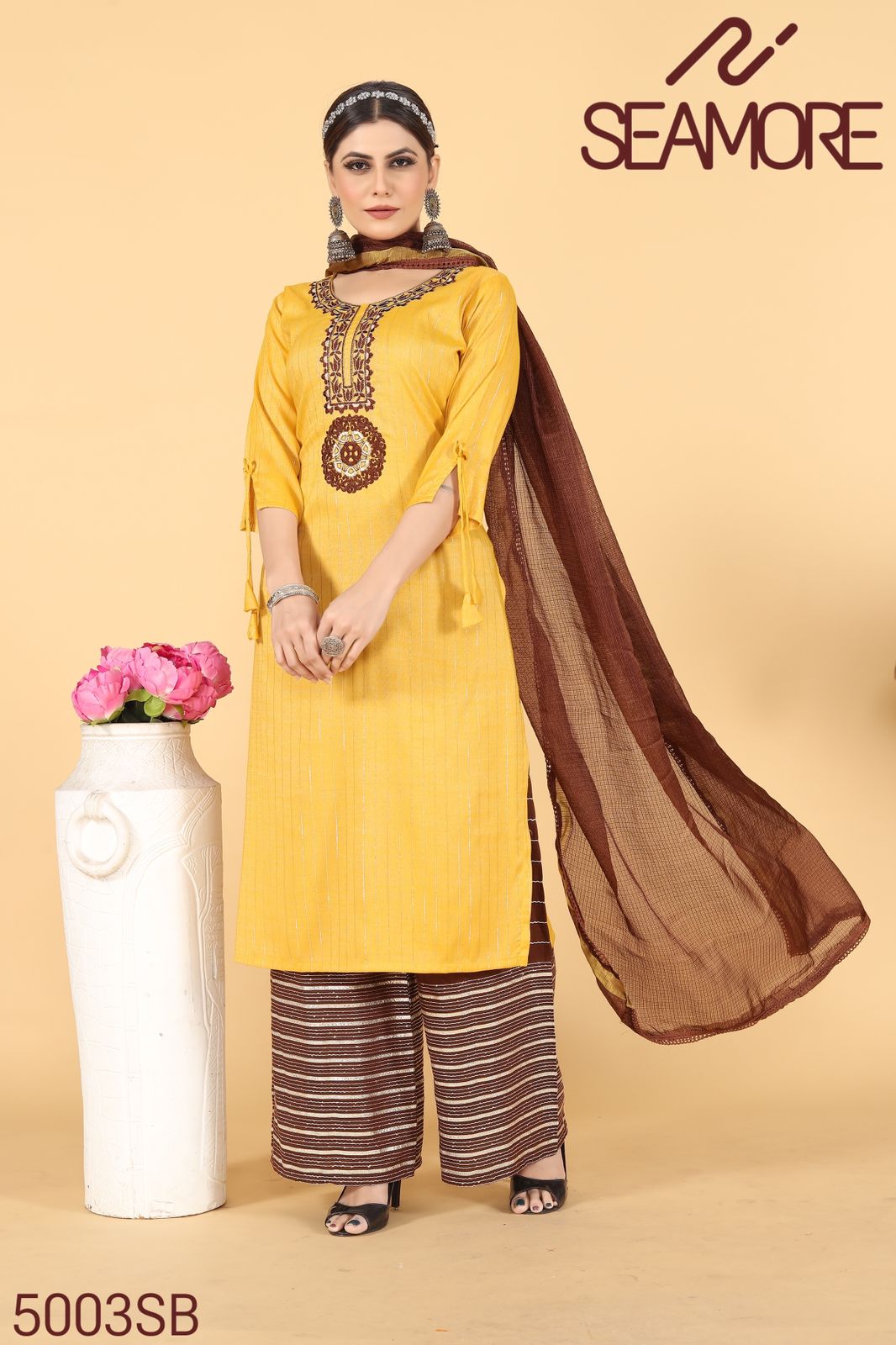 Padmavati One By Seamore Rayon Kurtis With Bottom Dupatta